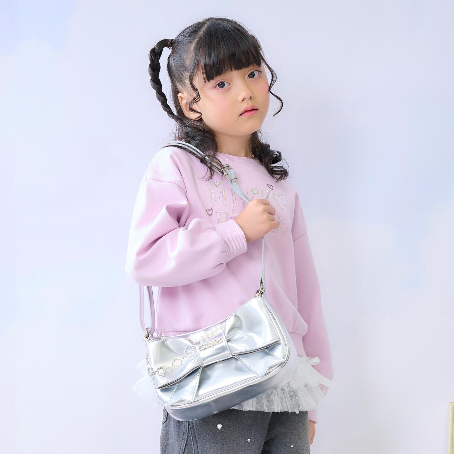 チェーン飾り付 リボンショルダーバッグ