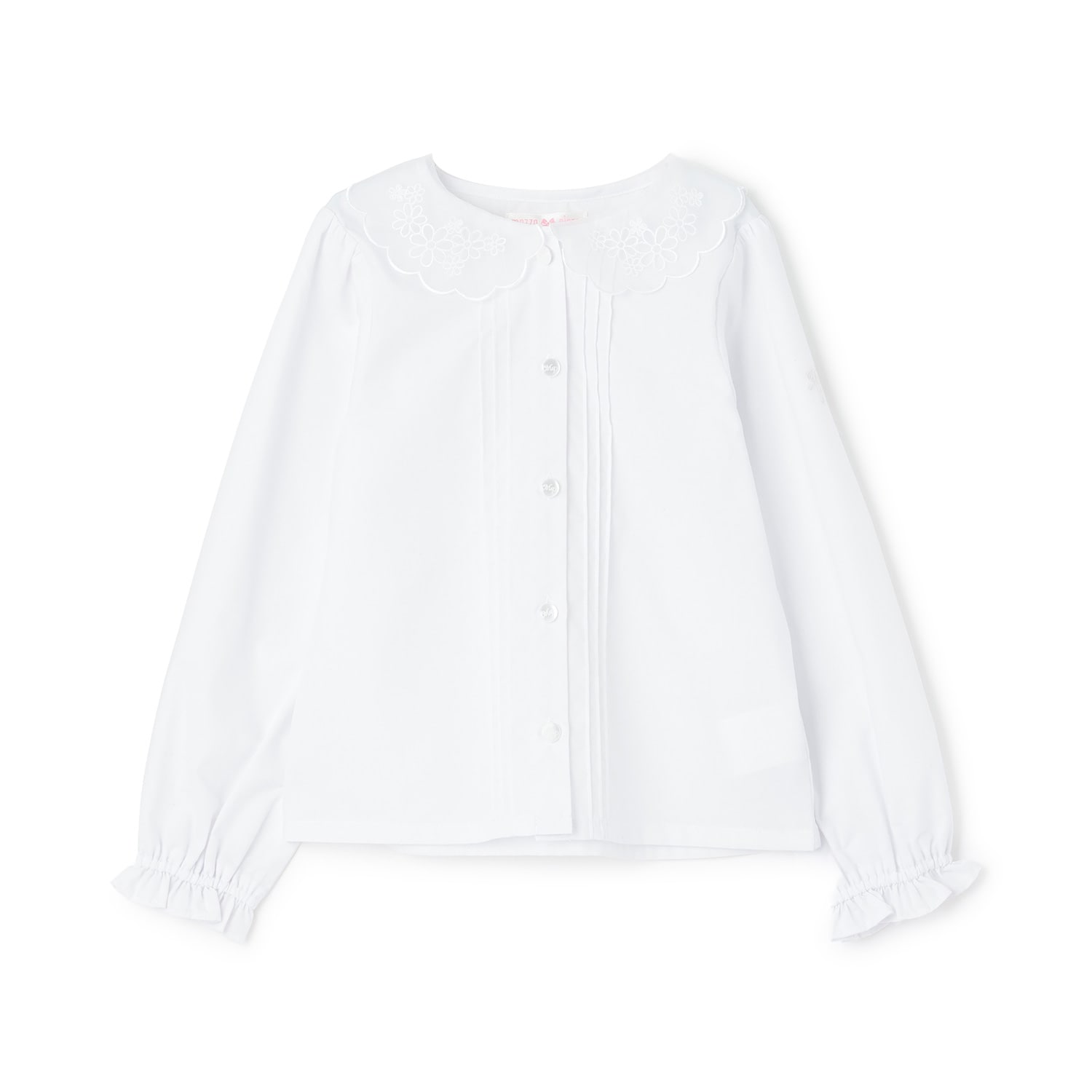 スカラップ衿 ブラウス