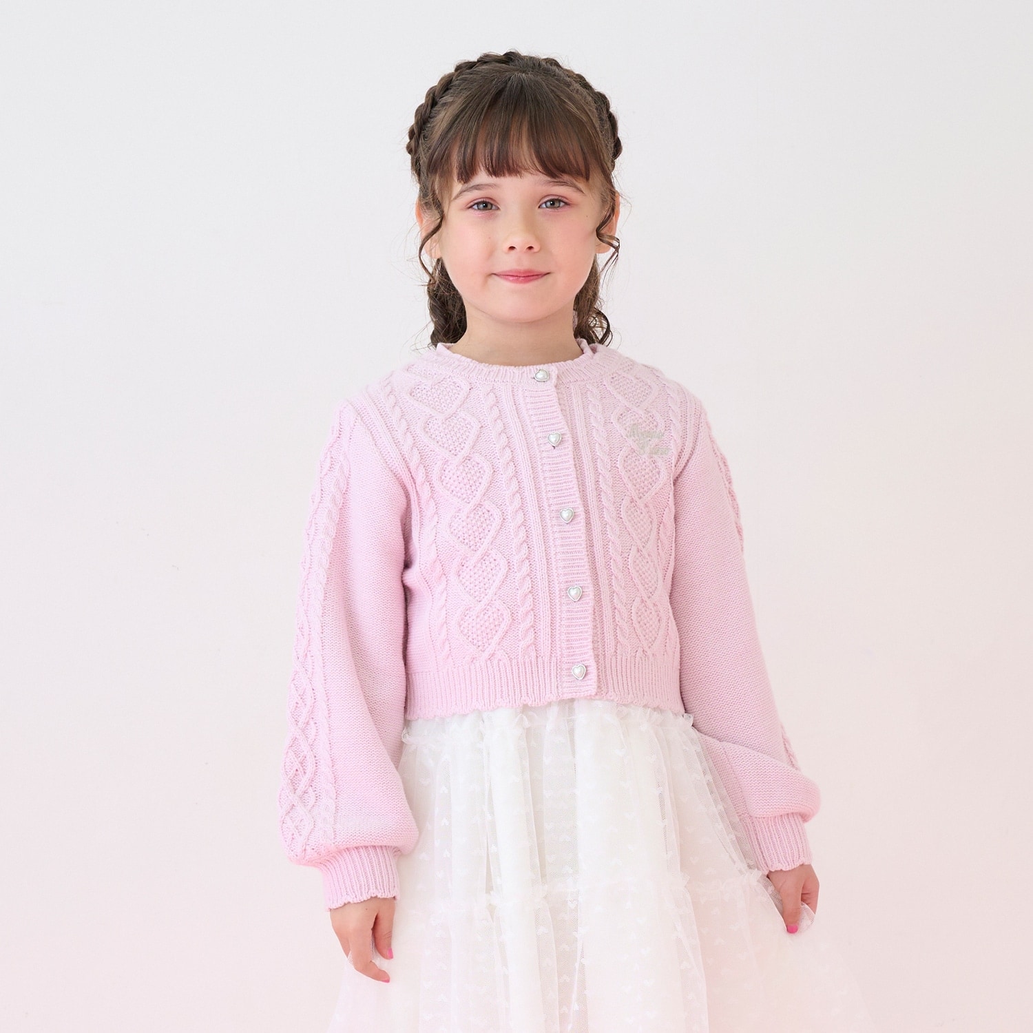 ケーブルニット　カーディガン