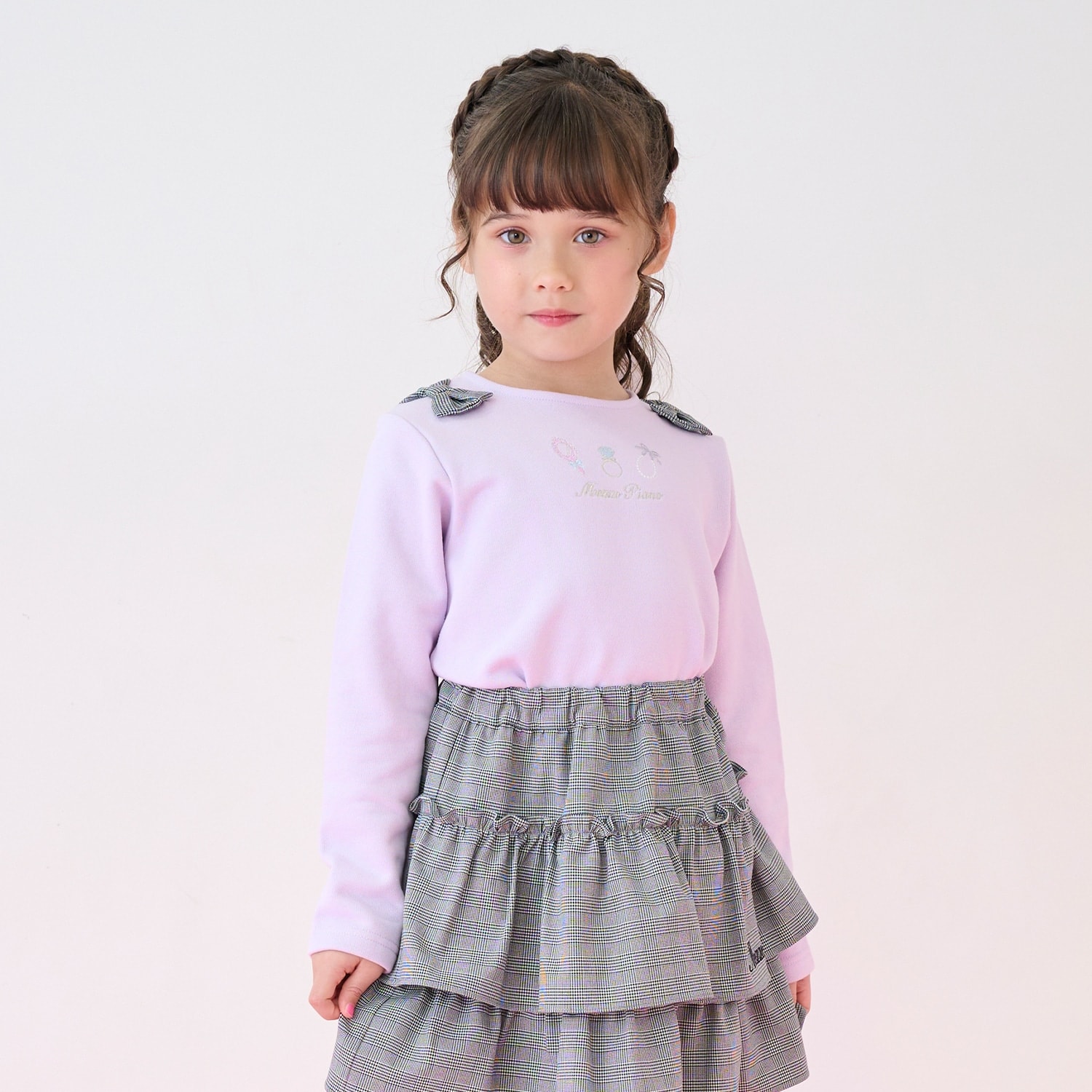 肩リボン トレーナー