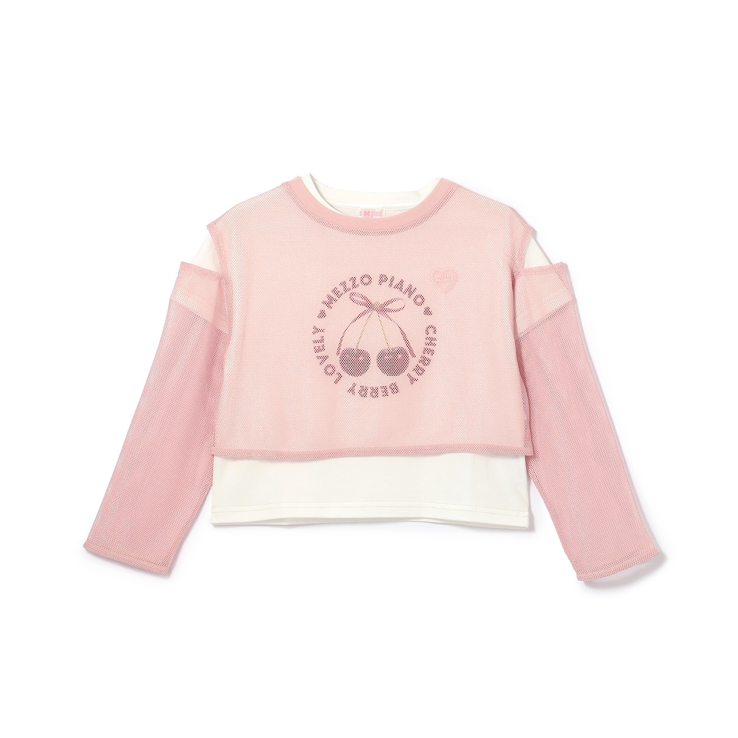 メッシュレイヤード 半袖Tシャツセット