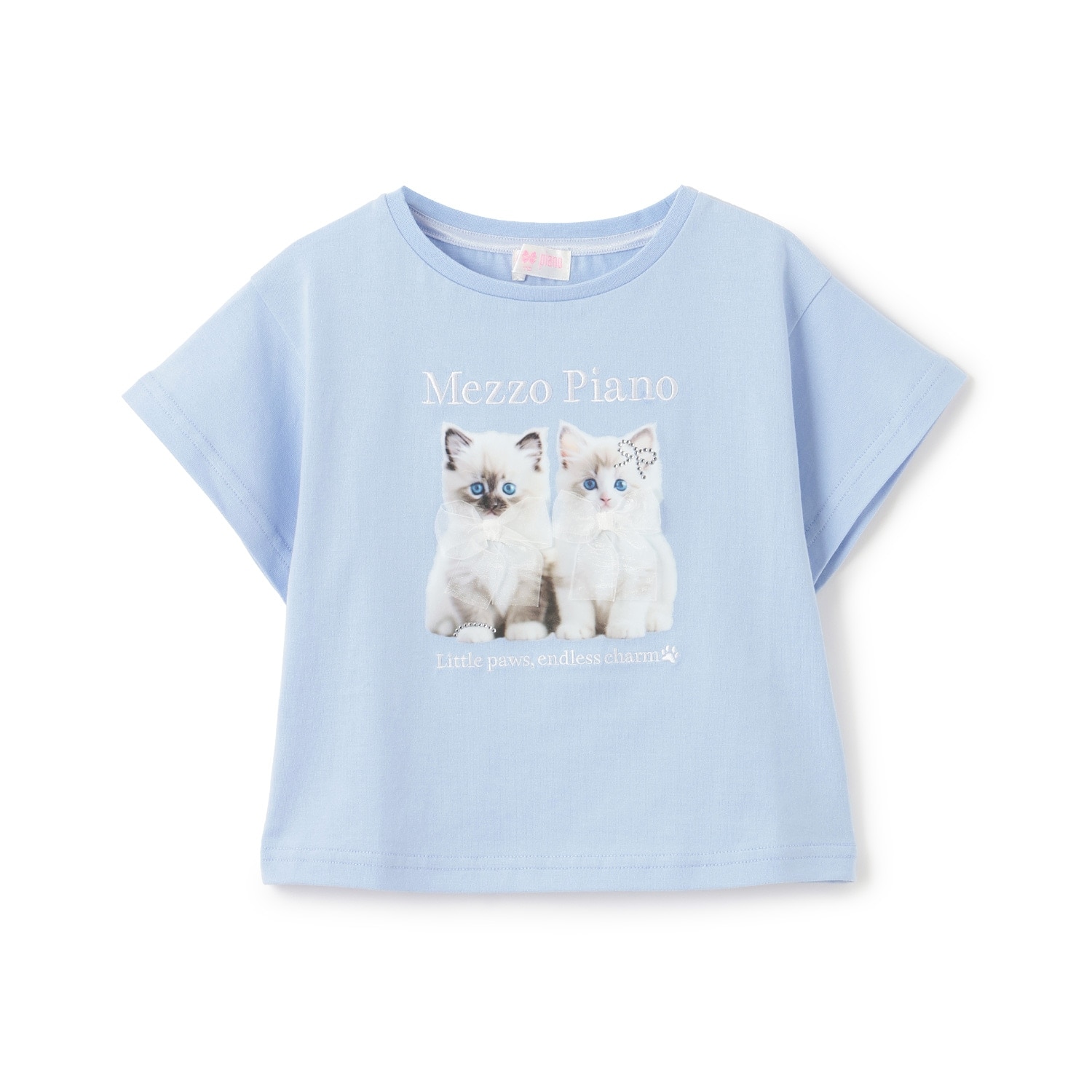 子猫プリント　半袖Tシャツ