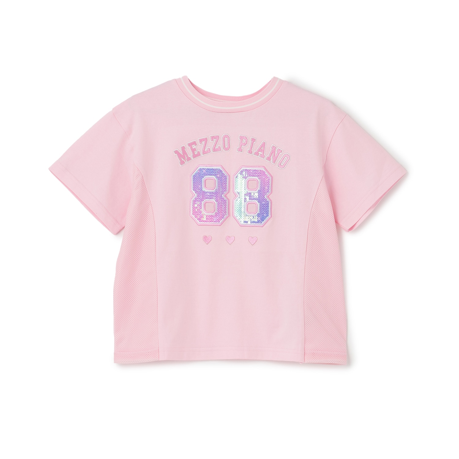 スパンコールナンバリング 半袖Tシャツ