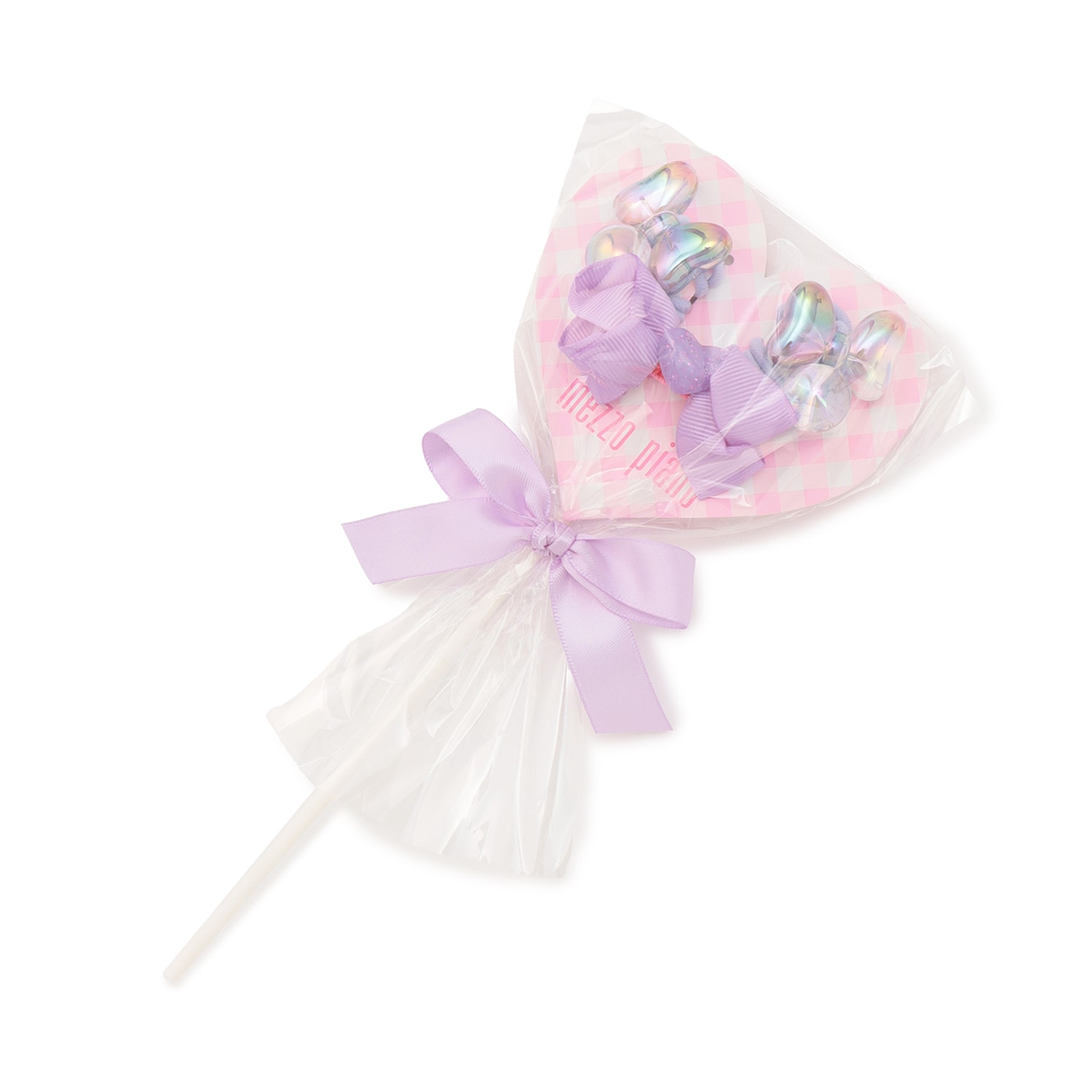 キャンディラッピング　リボン　ヘアアクセサリーセット