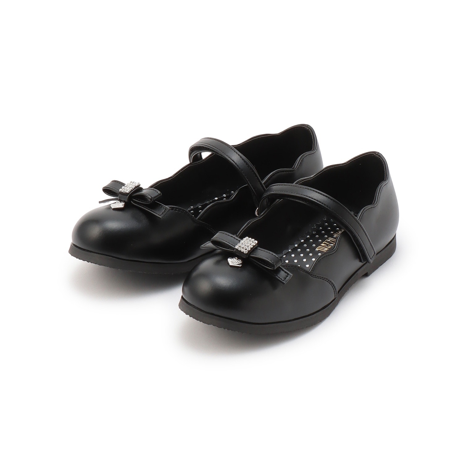 スカラップリボン　バレエシューズ