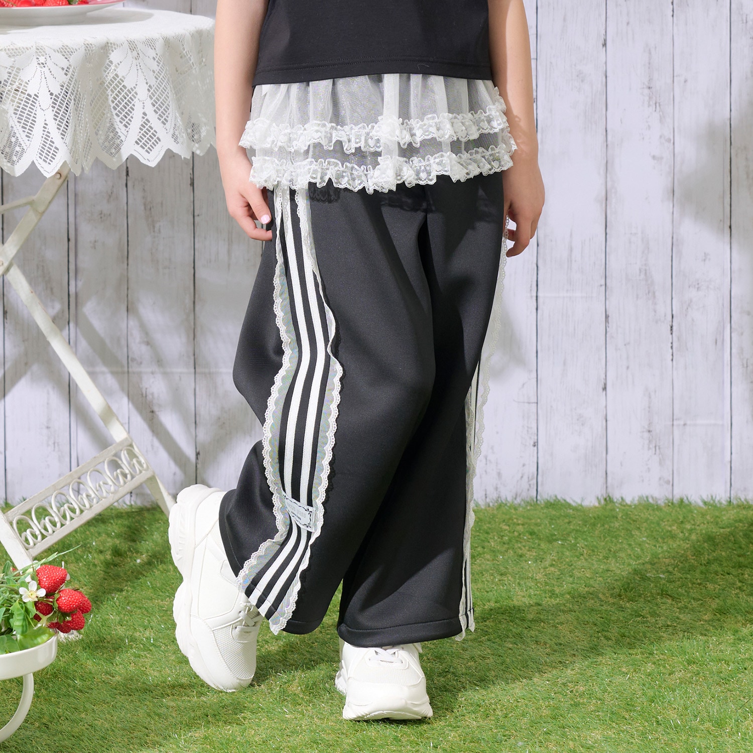 レイヤード レーススカート