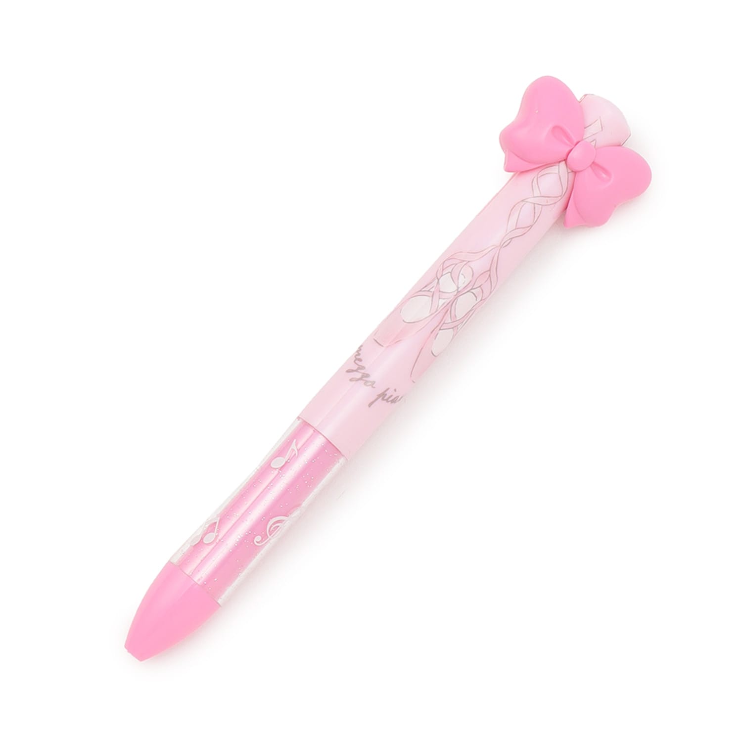 【ステーショナリー】バレエ柄 リボンノックボールペン
