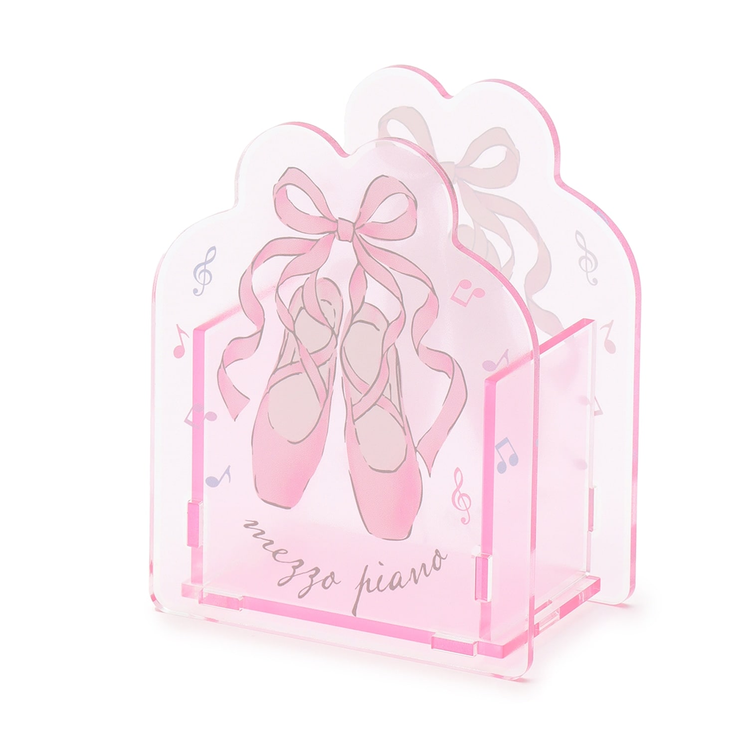 【ステーショナリー】バレエ柄 アクリルペン立て