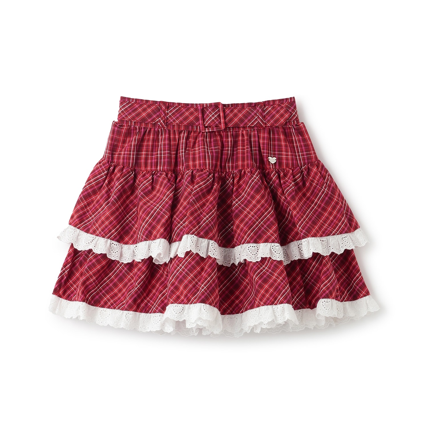 チェックティアード　スカート