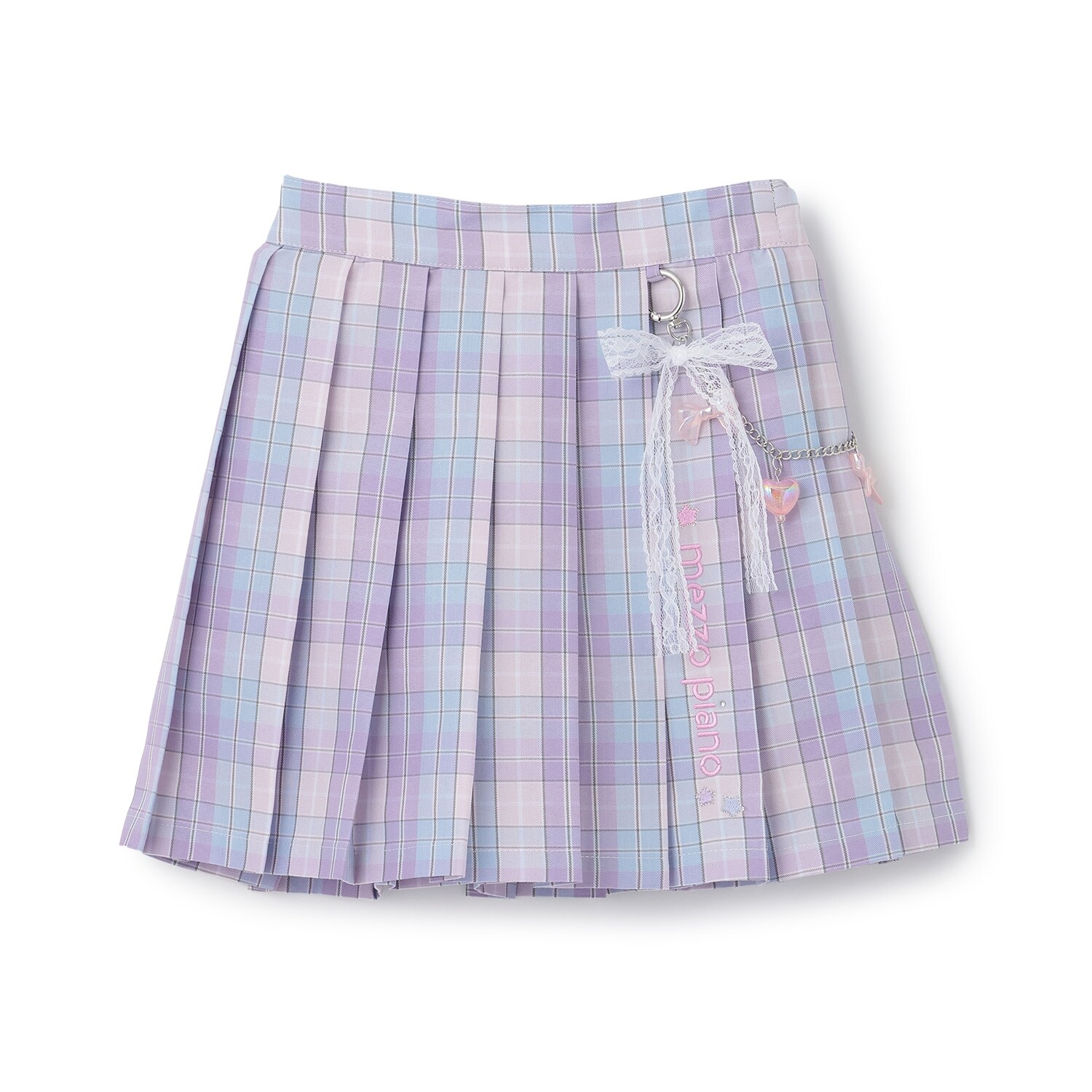 チェーン飾りつき　プリーツスカパン