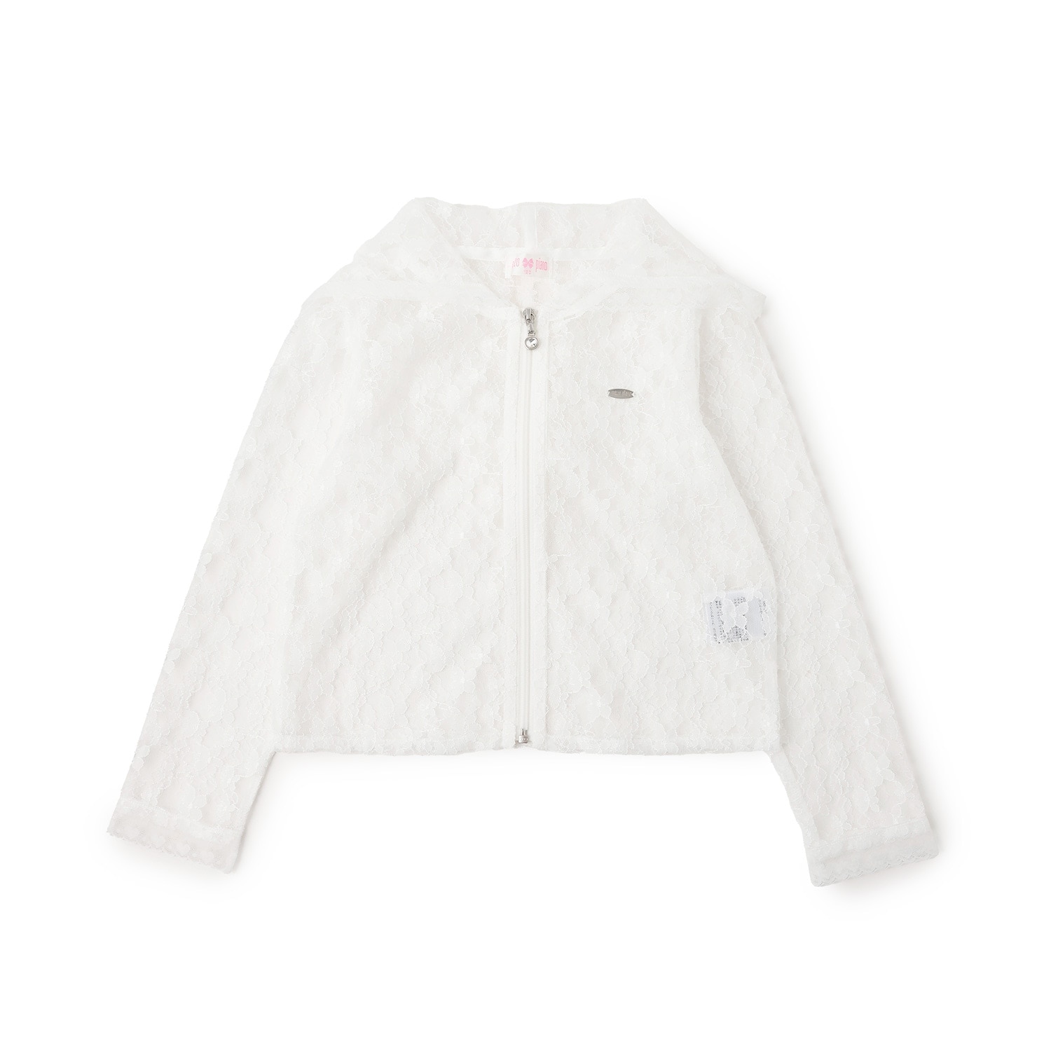 レース　ZIPパーカ