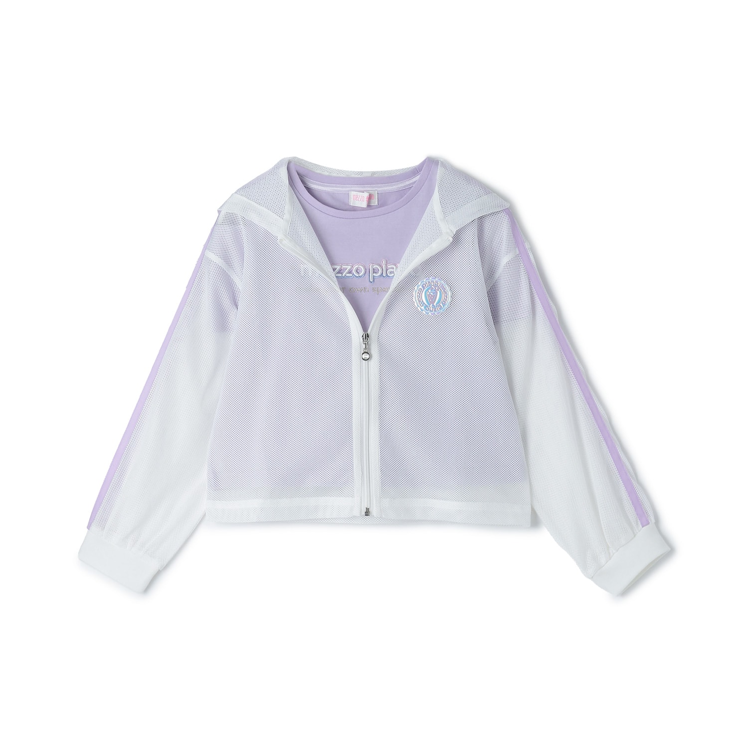 メッシュZIPパーカ　＆肩開きTシャツセット