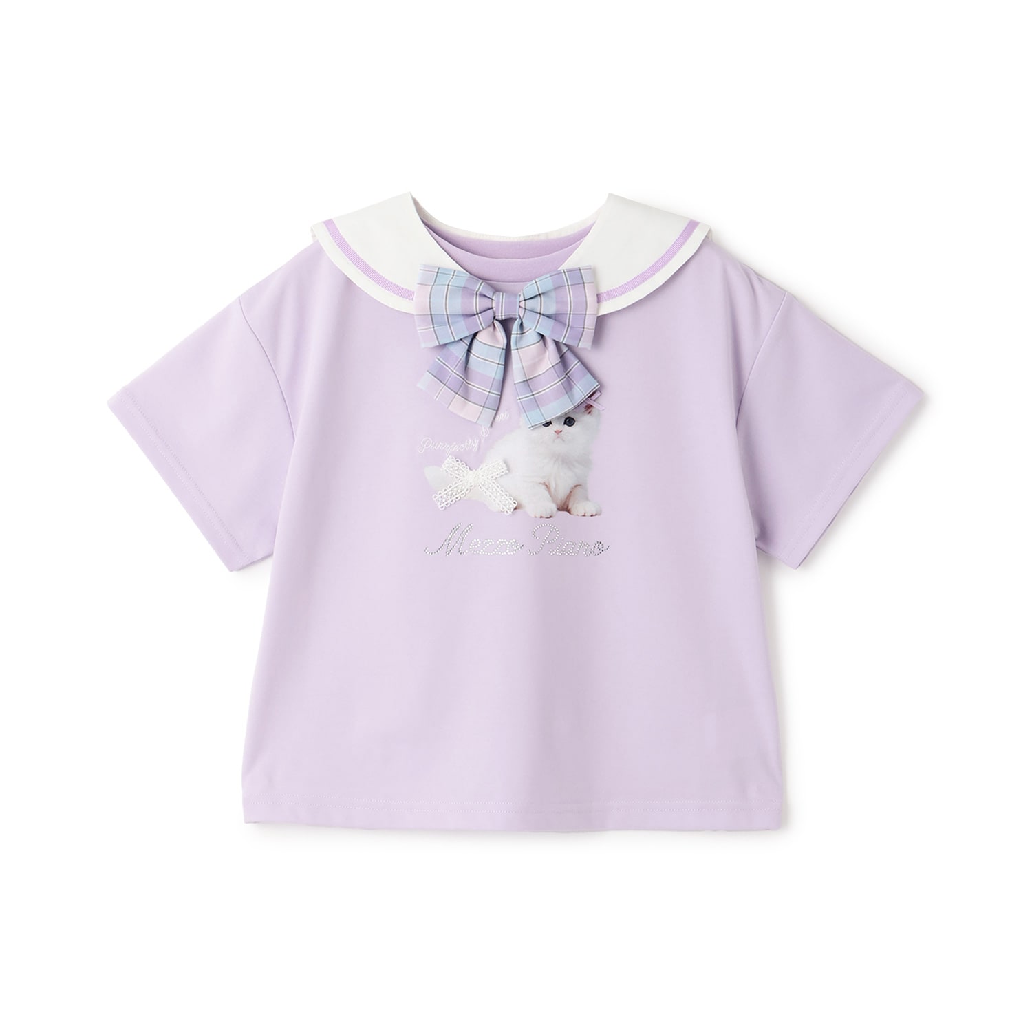 セーラー衿つき　半袖Tシャツ