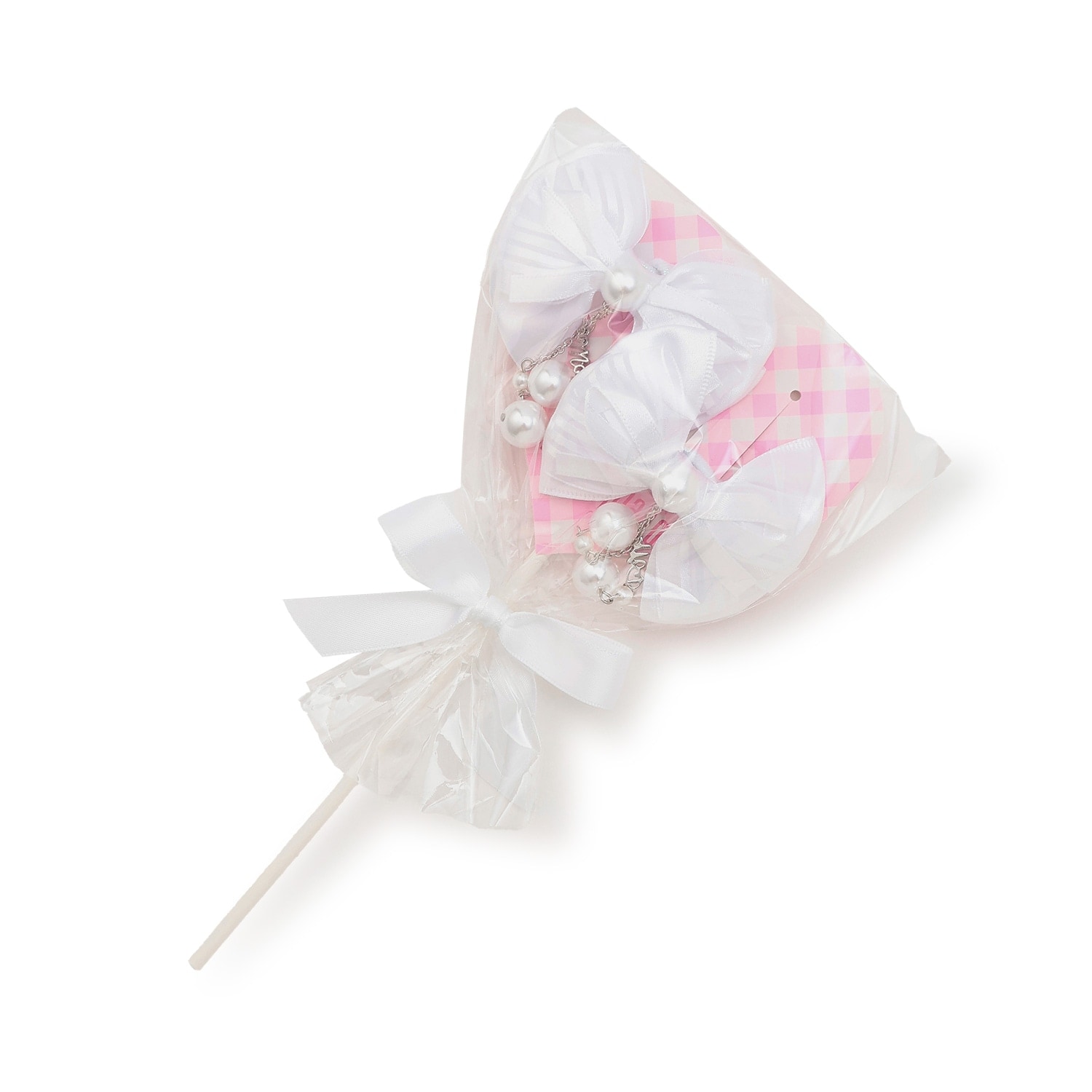 キャンディラッピング　リボンパールヘアアクセサリーセット