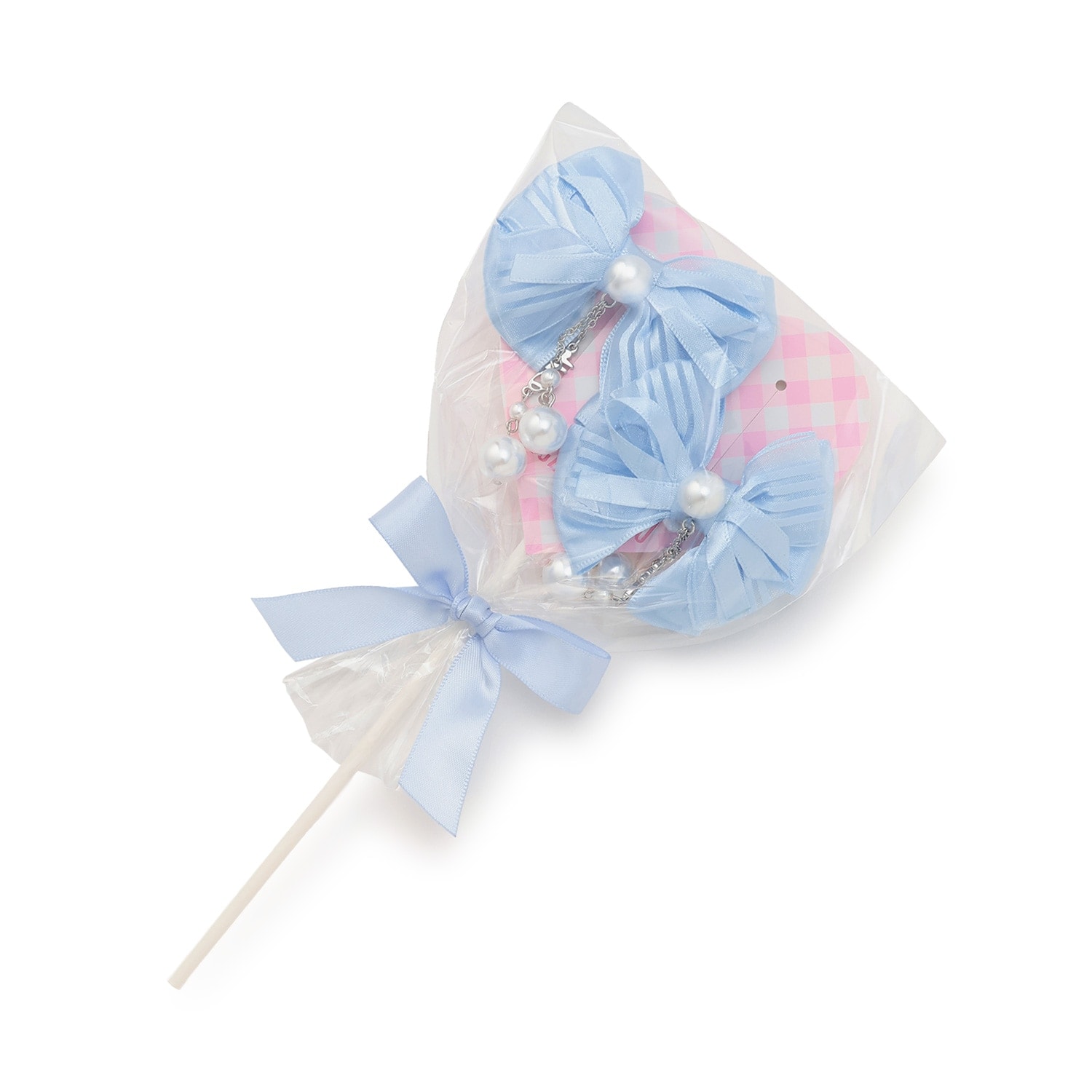 キャンディラッピング　リボンパールヘアアクセサリーセット