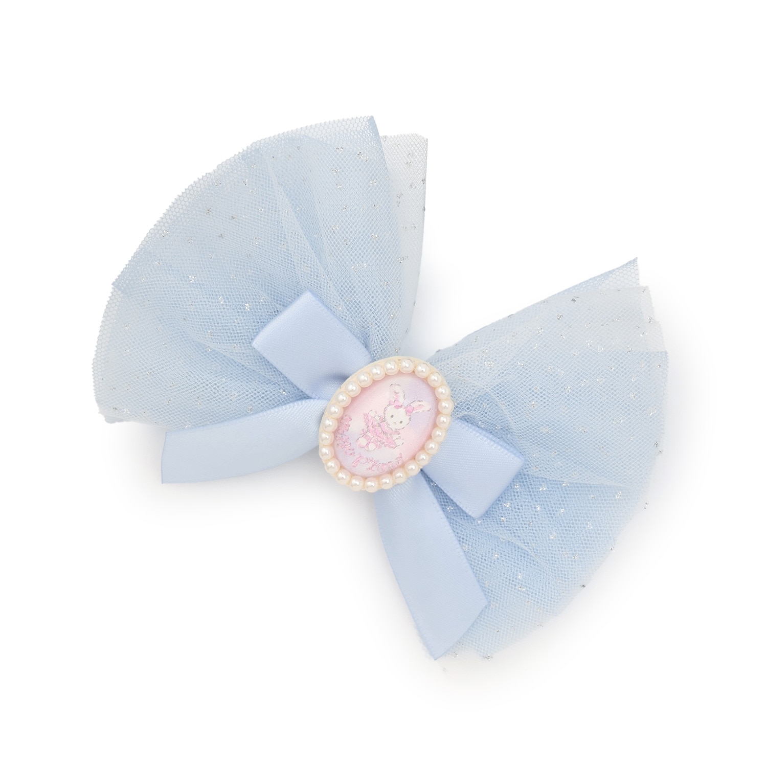 うさぎバレエ リボンヘアクリップ