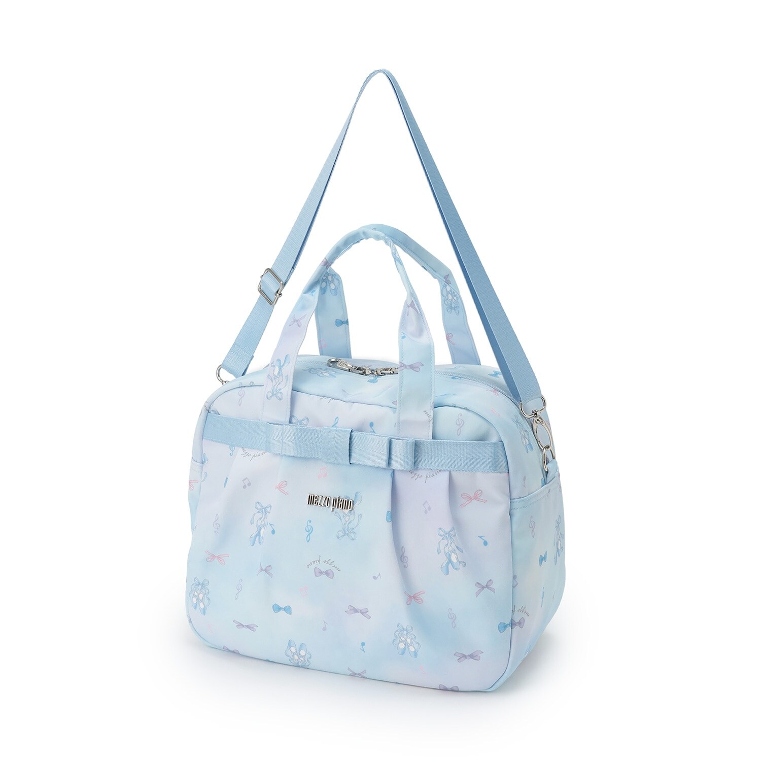 【バレエ】バレエ柄　ボストンバッグ容量約13L