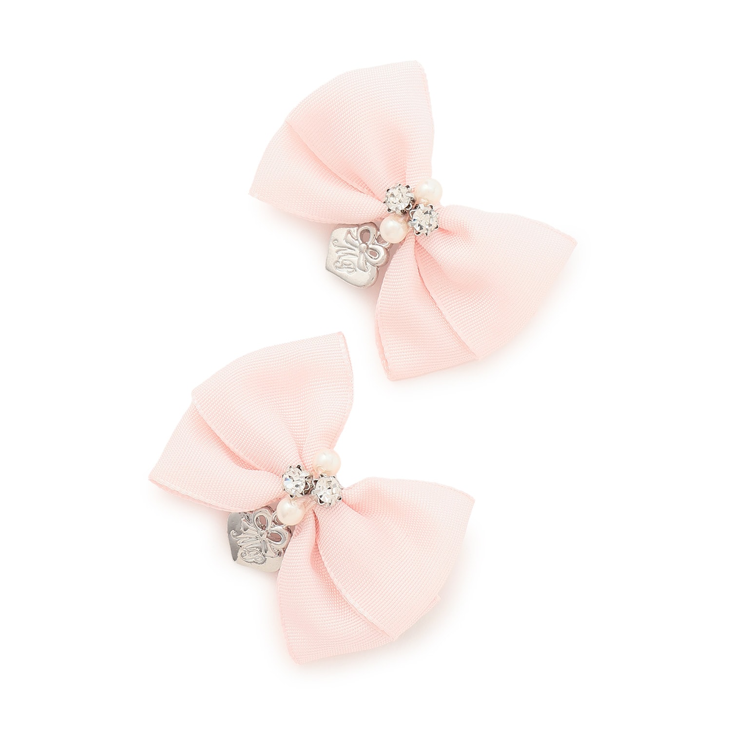 ミニリボン　ヘアクリップ2個セット