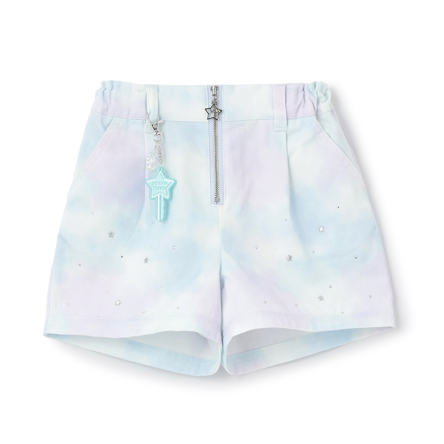 蓄光チャームつき　フロントZIPショートパンツ