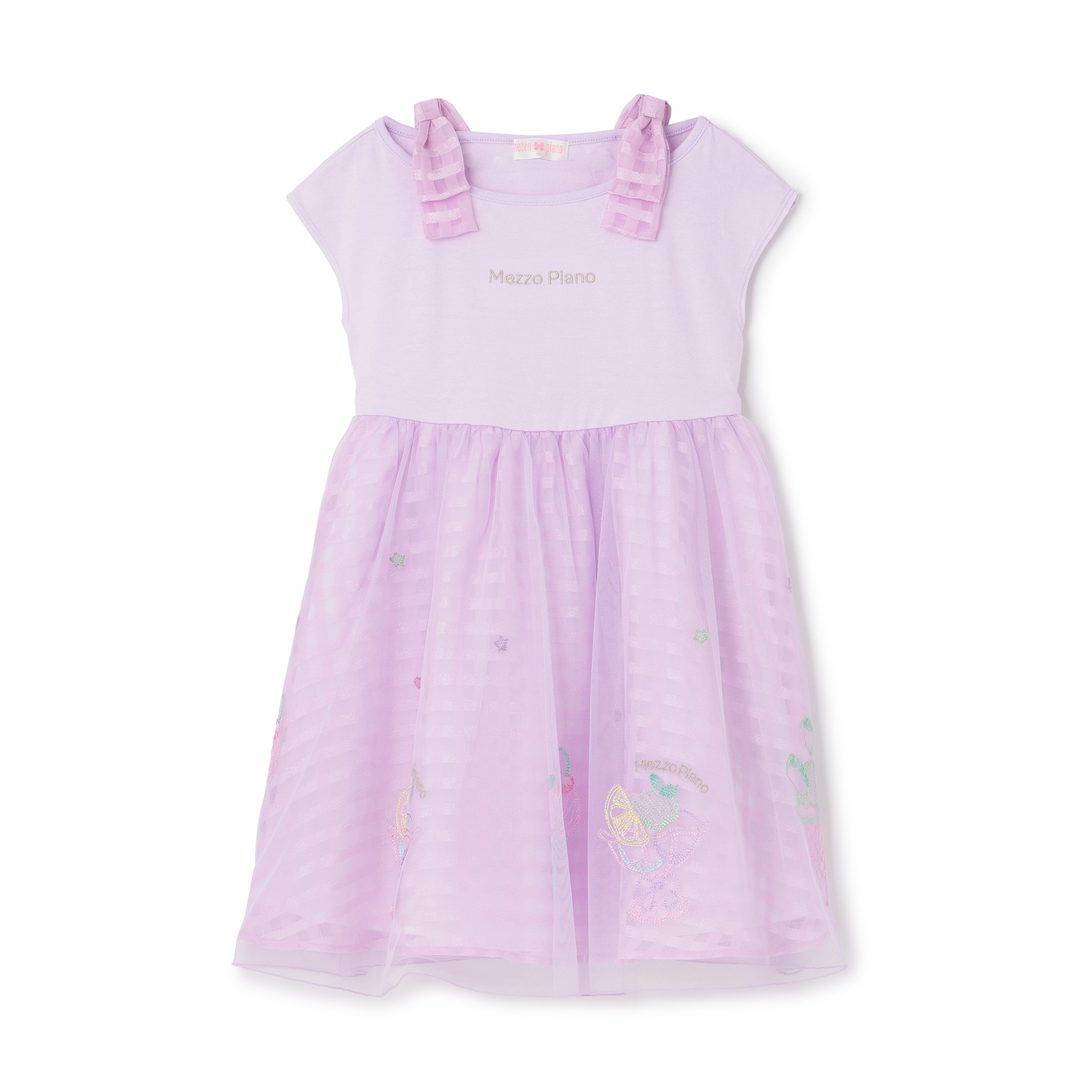 ☆彡シャーベット刺しゅう　ドッキングワンピース