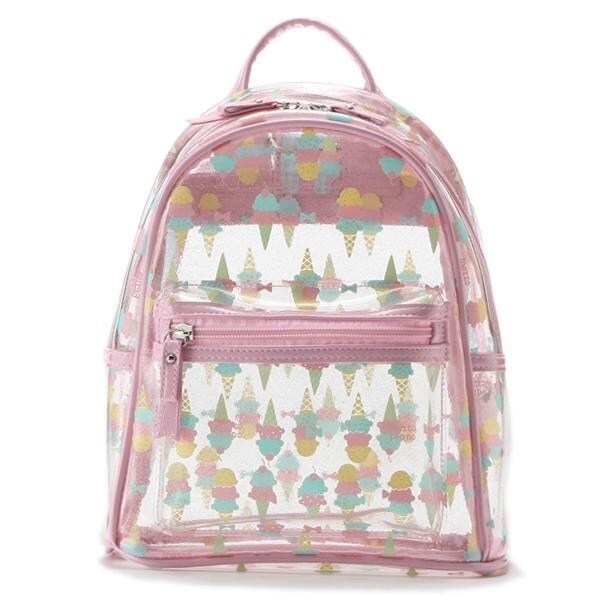 Narumiya Online ナルミヤ オンラインの公式通販サイトアイスクリーム柄クリアリュック F 白 キッズ