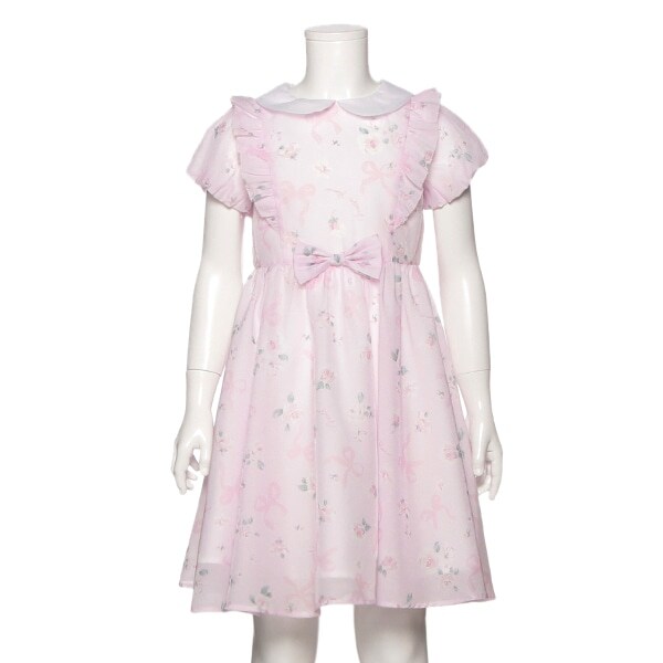 Narumiya Online ナルミヤ オンラインの公式通販サイトオリジナルバラ柄ワンピース 1 ピンク キッズ