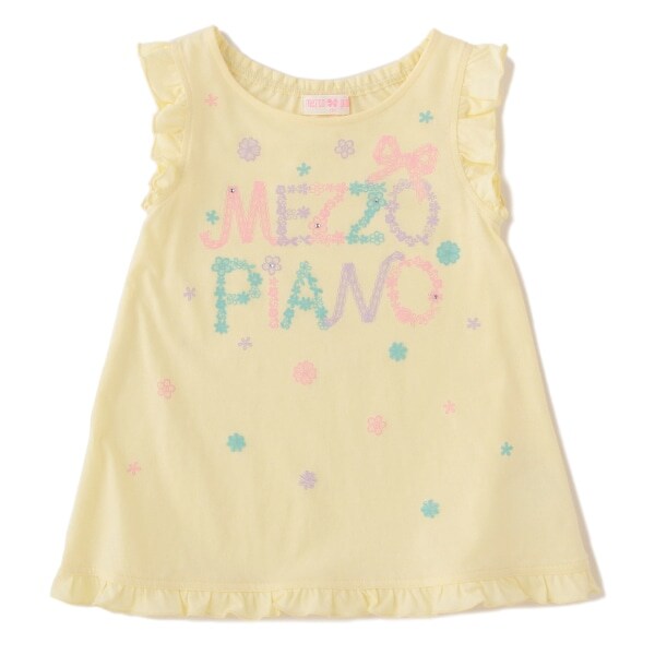 Aライン裾フリルTシャツ