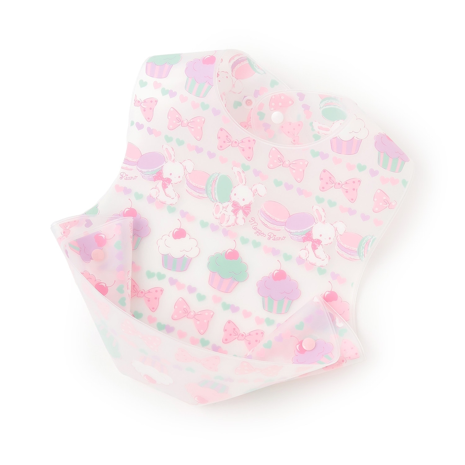 ウサギスウィーツ柄 お食事スタイ