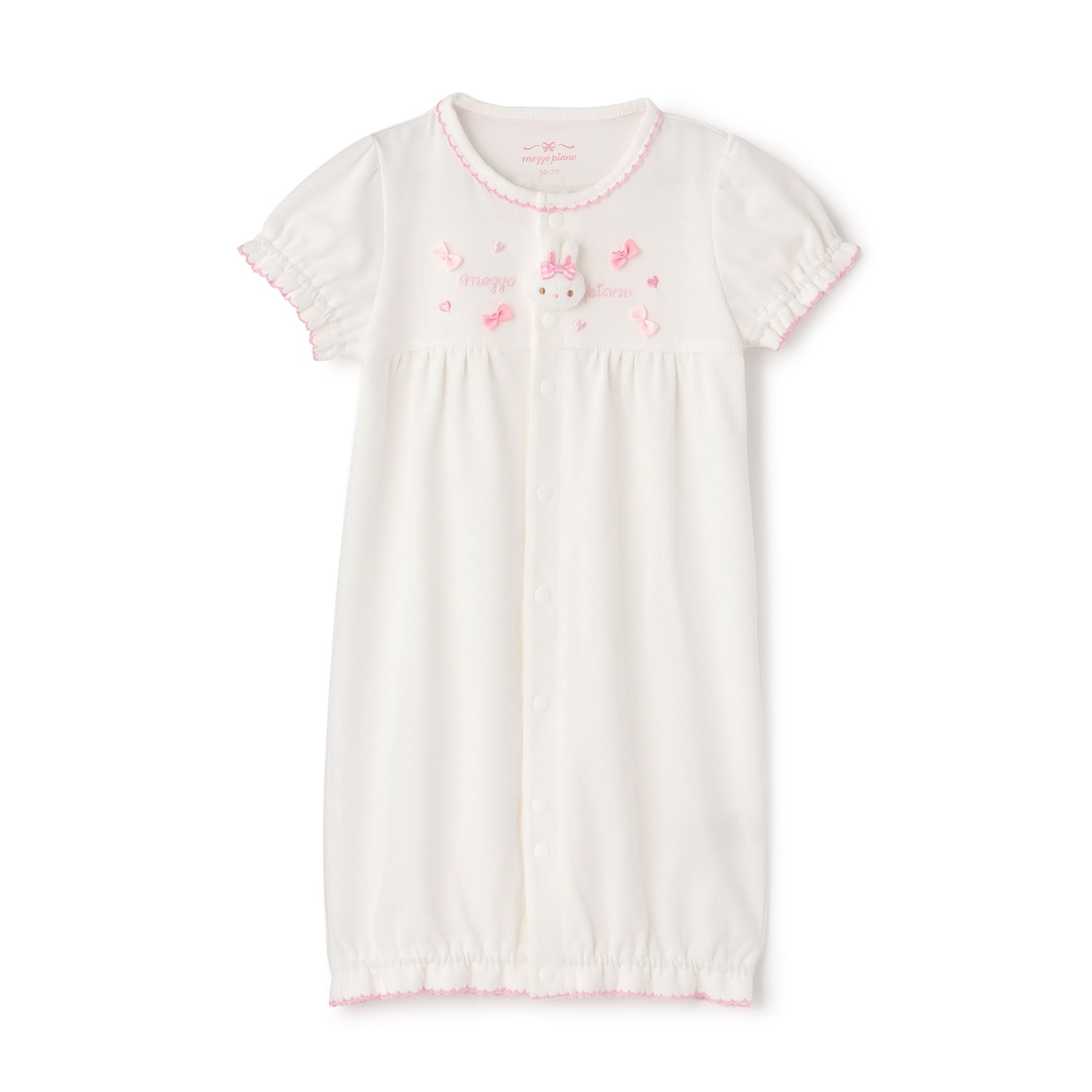 ウサギマスコット付 半袖2wayオール