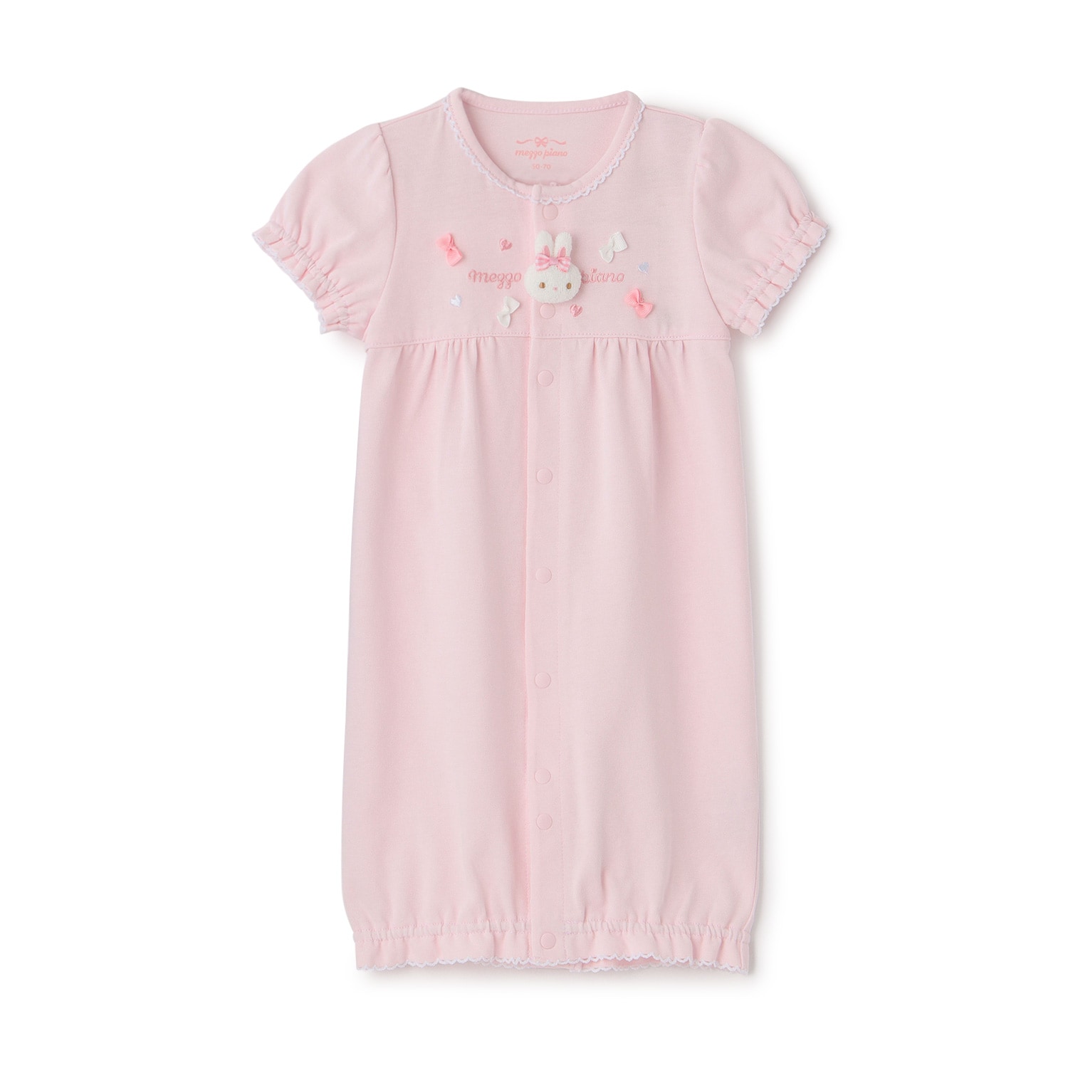 ウサギマスコット付 半袖2wayオール