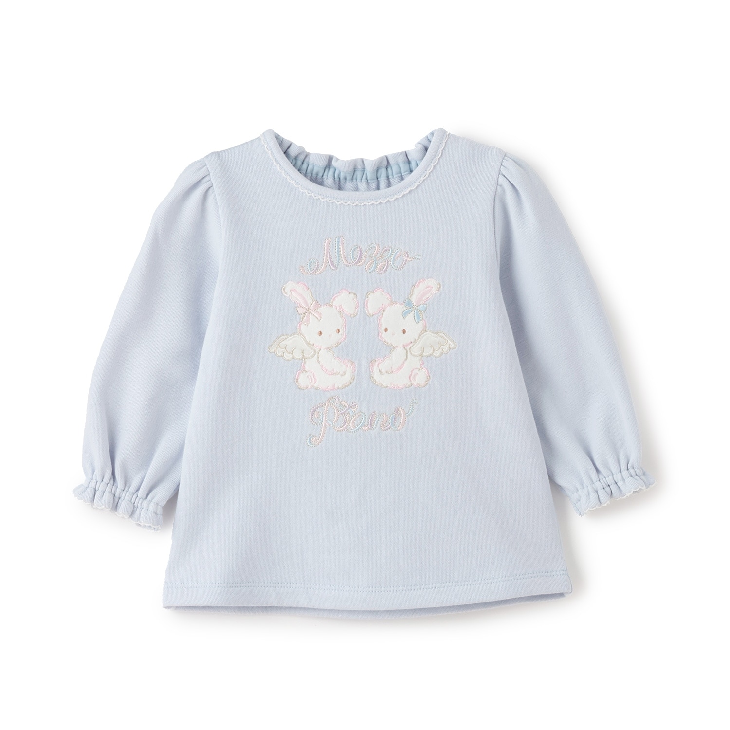 エンジェルウサギ刺しゅう　トレーナー