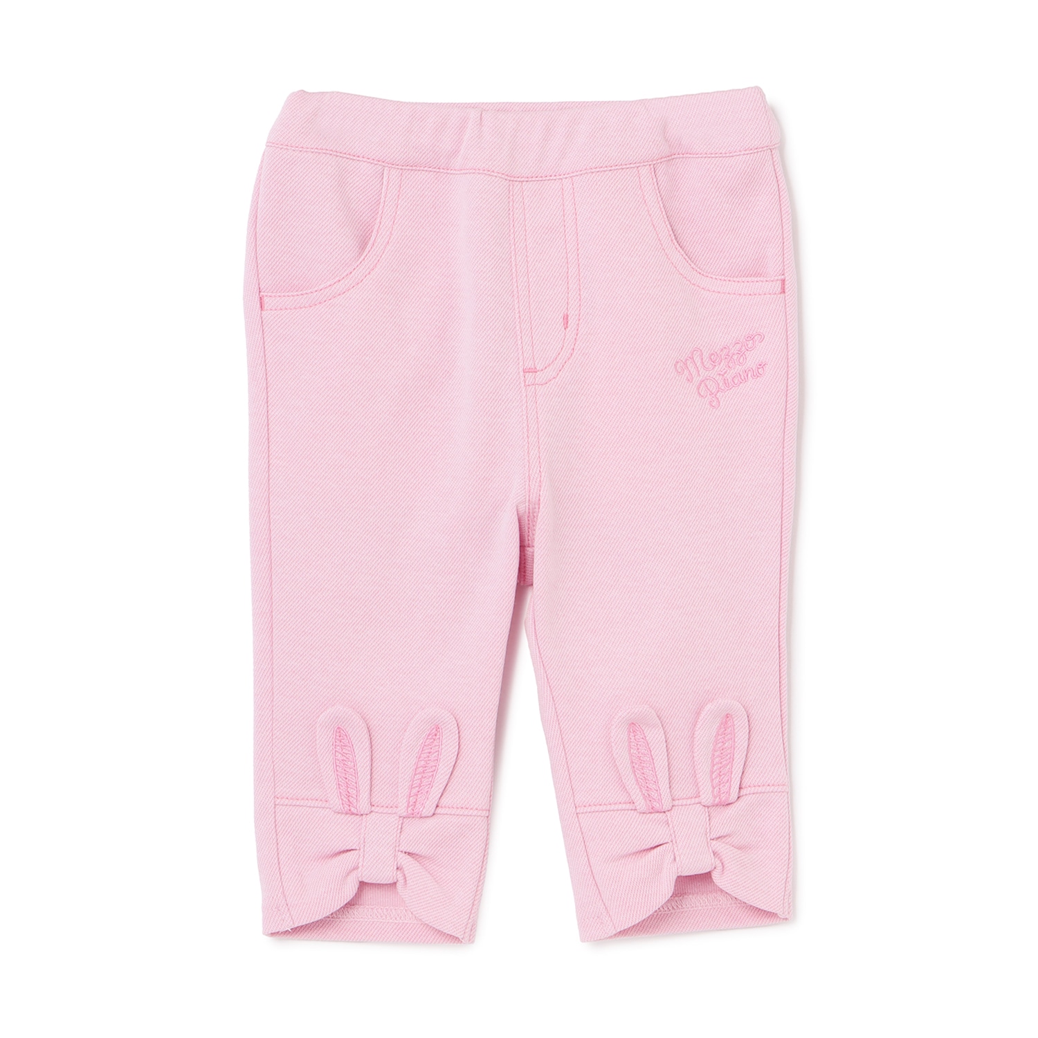 裾リボンうさ耳　7分丈カットソーパンツ