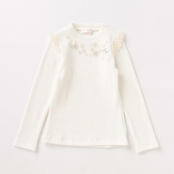 Narumiya Online ナルミヤ オンラインの公式通販サイト テレコ花モチーフtシャツ 90cm 白 キッズ