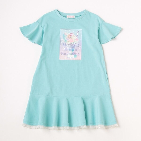 【人気商品再入荷】【直営店で取り扱い無し】転写ペプラムカットワンピース