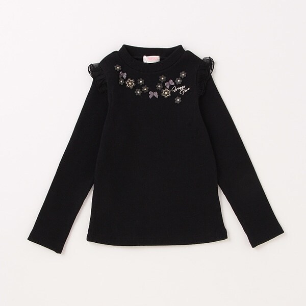 【人気商品再入荷】【直営店で取り扱い無し】テレコ花モチーフTシャツ