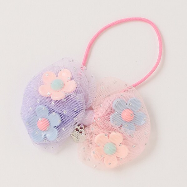 【販路限定商品】プックリリボン花　ヘアポニー