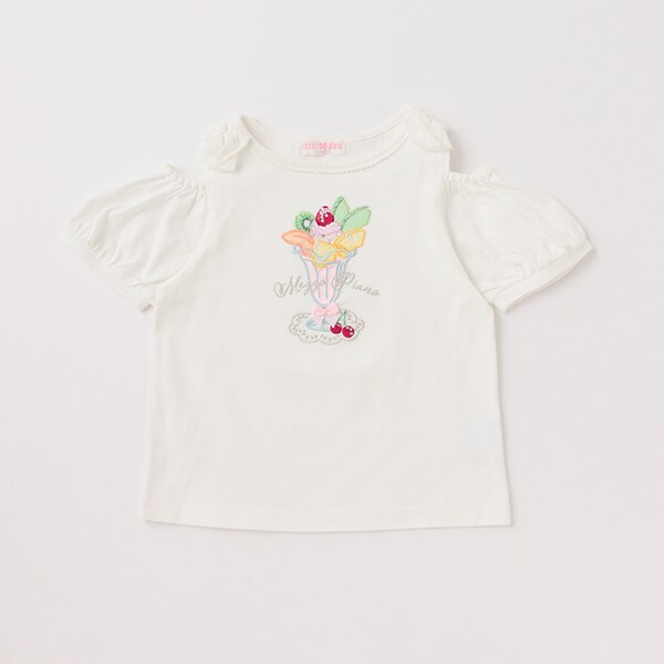 【人気商品再入荷】【直営店で取り扱い無し】パフェ肩開き半袖Ｔシャツ
