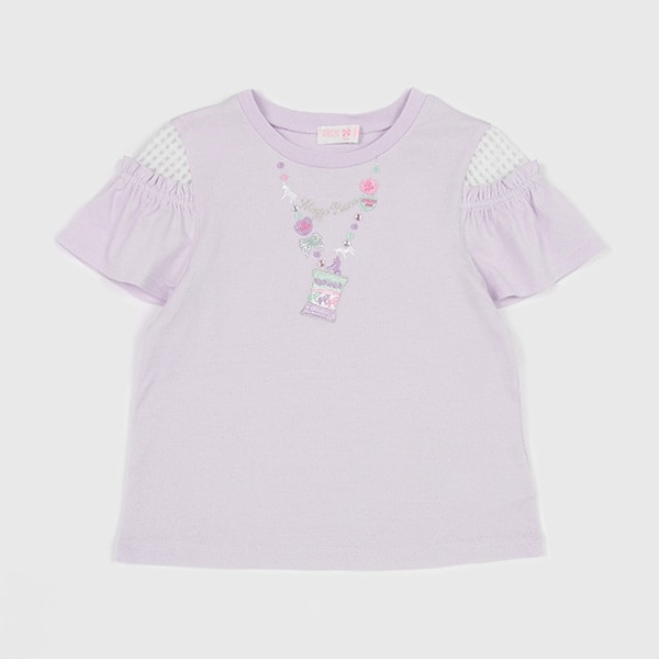 【人気商品再入荷】【直営店で取り扱い無し】キャンディネックレス　フレア袖Ｔシャツ