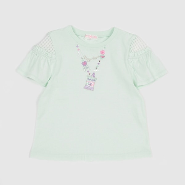 【人気商品再入荷】【直営店で取り扱い無し】キャンディネックレス　フレア袖Ｔシャツ