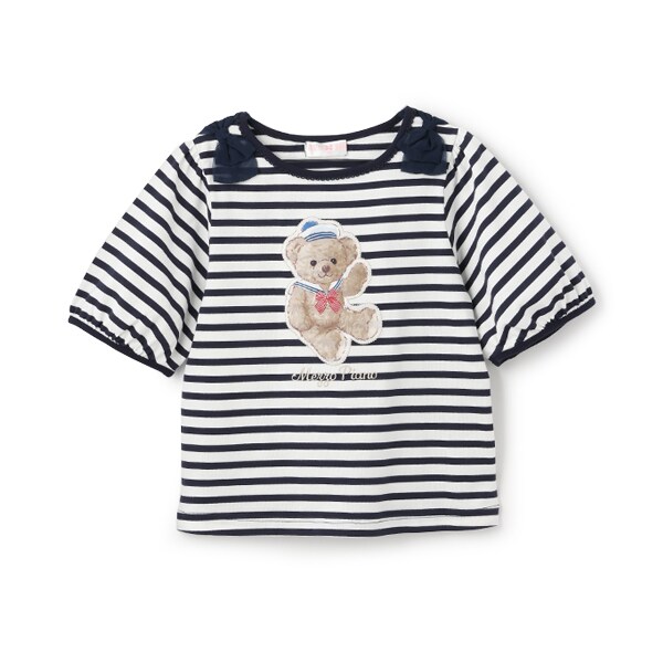 【人気商品再入荷】【直営店で取り扱い無し】マリンくま　5分袖Tシャツ