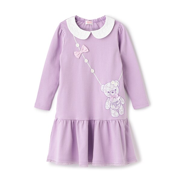 【人気商品再入荷】【直営店で取り扱い無し】花クマポシェット　カットワンピース