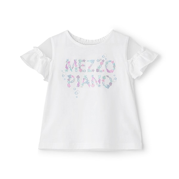 【人気商品再入荷】【直営店で取り扱い無し】海モチーフロゴ刺しゅう　半袖Tシャツ