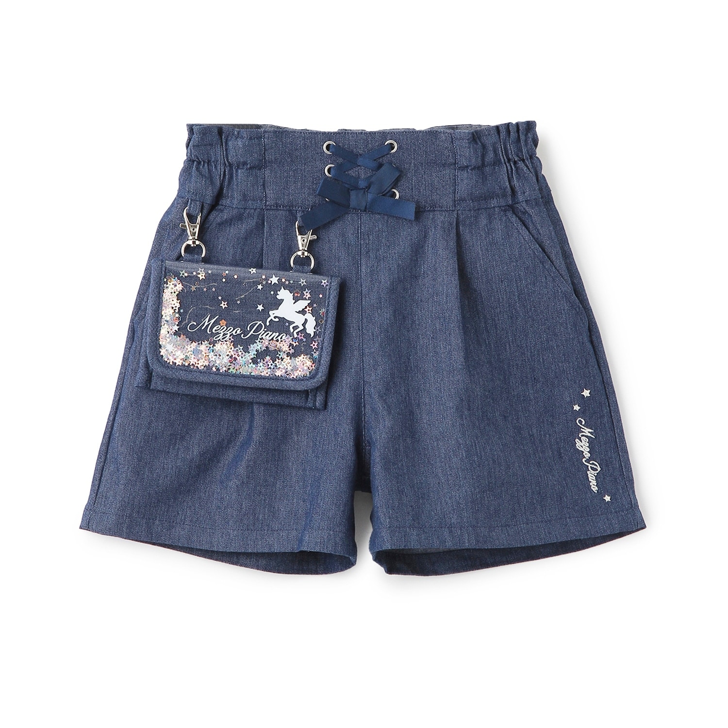 ☆彡キラキラ移動ポケットつき　ショートパンツ