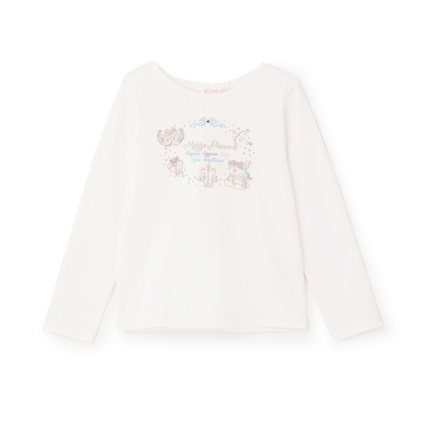 【人気商品再入荷】【直営店で取り扱い無し】星座刺しゅう 長袖Tシャツ