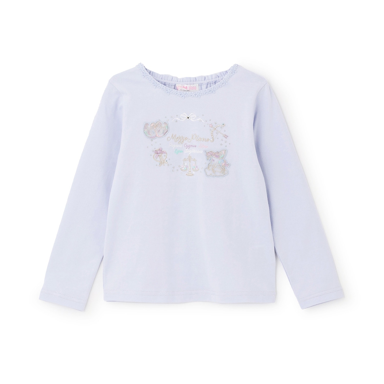 【人気商品再入荷】【直営店で取り扱い無し】星座刺しゅう 長袖Tシャツ