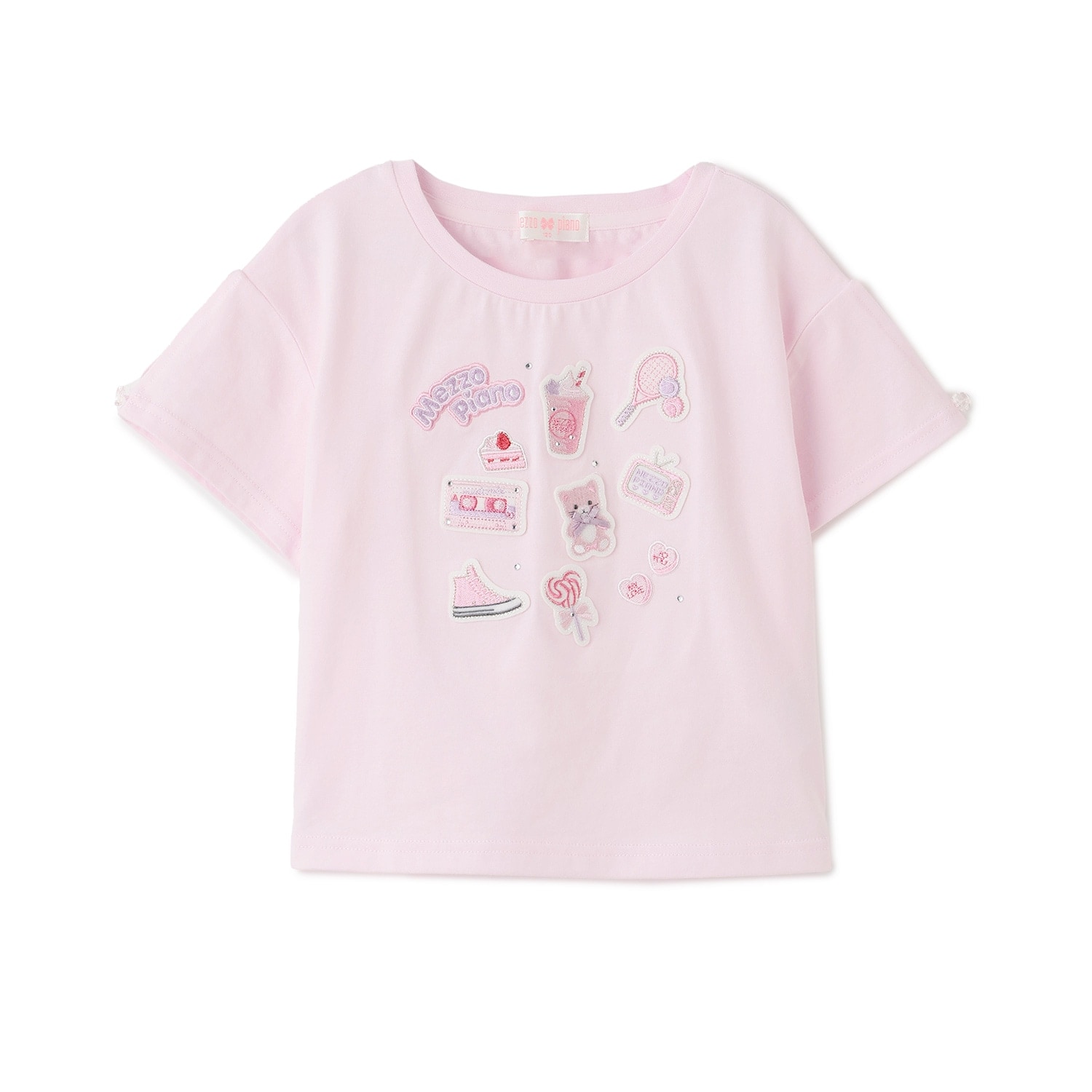 【人気商品再入荷】【直営店で取り扱い無し】ステッカーアップリケ　半袖Tシャツ