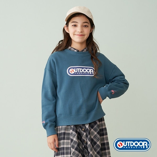 OUTDOOR PRODUCTS 青 S 言う トレーナー