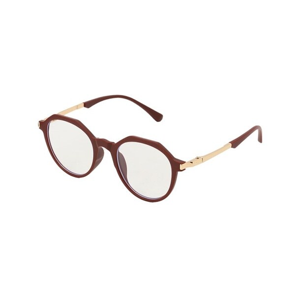 くすみカラーフレーム ダテメガネ