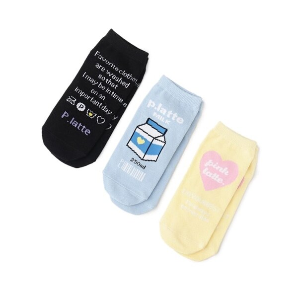 くるぶし丈ソックス3足セット