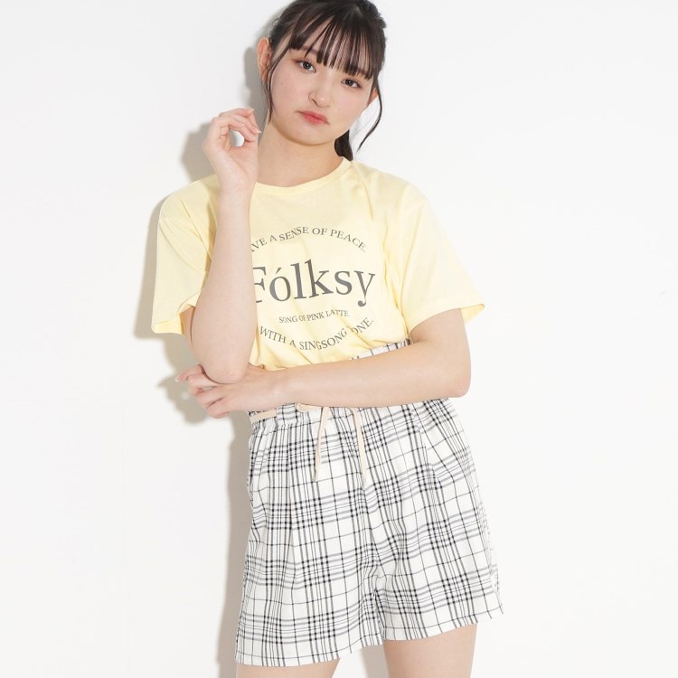 【130cm/165サイズありcm/プチプラアイテム】ガーリーロゴTシャツ